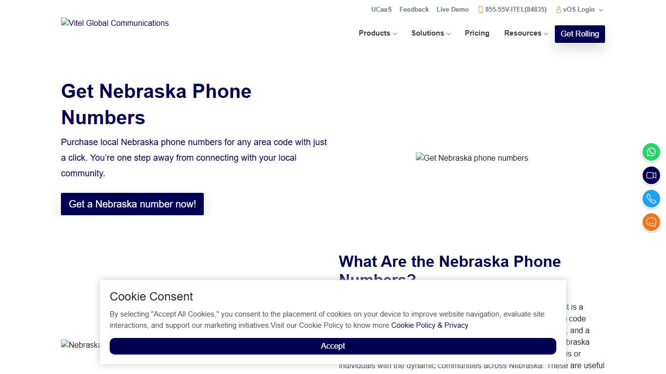 Nebraska Phone Numbers for Area Codes 308, and 402/531